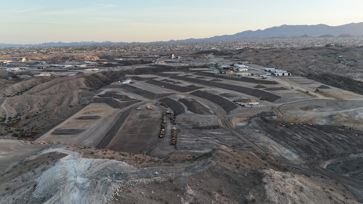 Aerial of Sixty-Seven homesites above Lake Havasu City